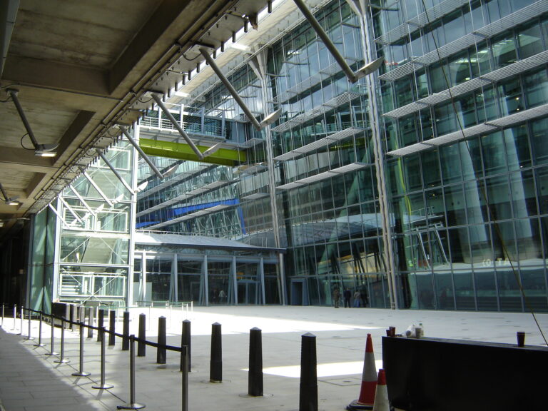 Student visa funds guide: Heathrow Terminal 5 exterior, shown for travel context